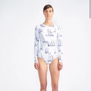 NWT Emilia Wickstead Noor Boat Swimsuit